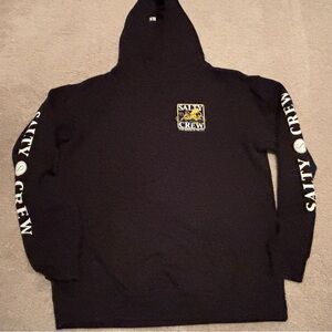 Salty Crew Youth XL Black Hoodie Boys Octopus Ocean Beach